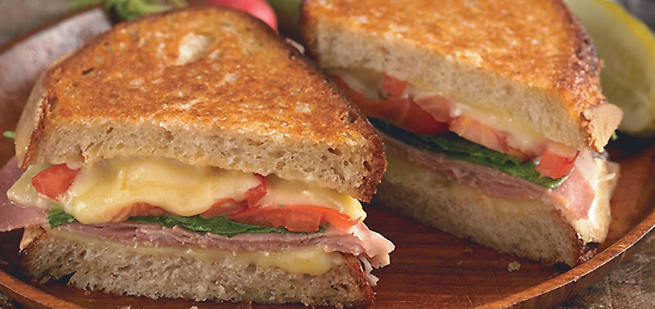 DUBLINER® CHEESE TOASTIES WITH PROSCIUTTO AND TOMATO Kerrygold