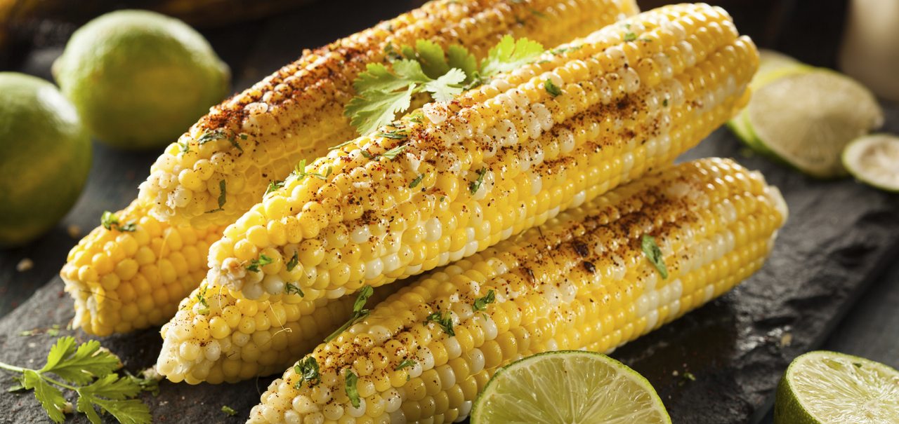 MEXICANSTYLE GRILLED CORN WITH CHILELIME MAYO AND KERRYGOLD RESERVE