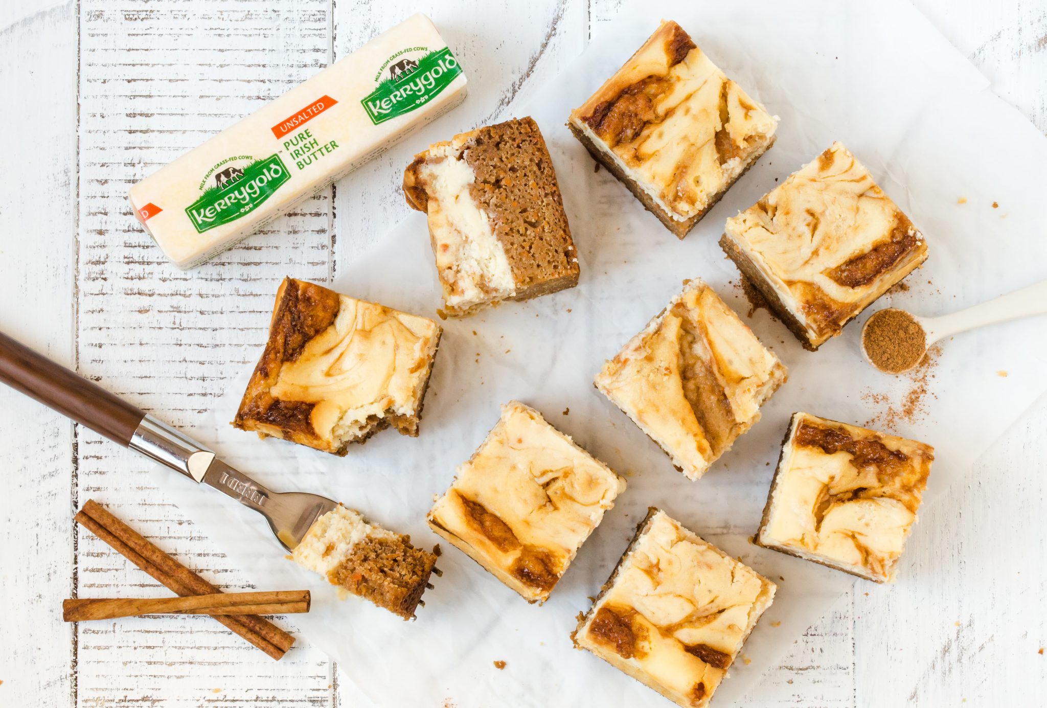 Carrot Cake Cheesecake Bars Recipe Kerrygold Baking