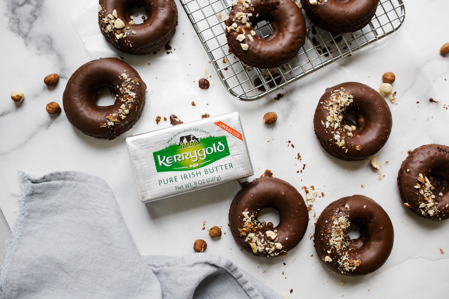 CHOCOLATE HAZELNUT DONUTS Kerrygold